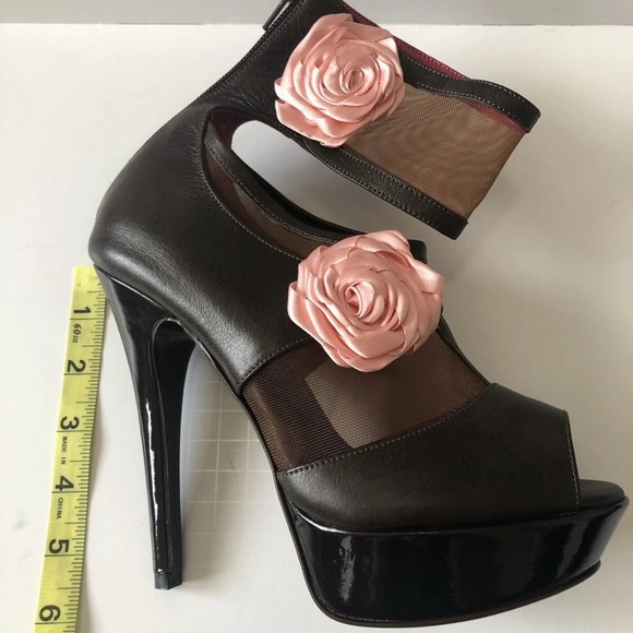 SIMON-HARTMAN London Women’s Heels Size EU 37 Brown Leather Stilettos Italy, - Picture 5 of 13